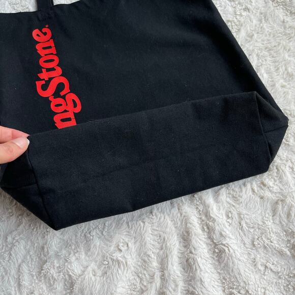 Rolling Stone magazine black red reusable tote shoulder bag cotton canvas - Picture 6 of 15